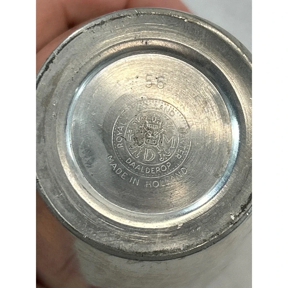 Vintage Royal Holland Pewter Vase Daalderop 8